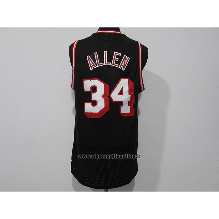 Maglia Miami Heat Ray Allen #34 Mitchell & Ness 2012-13 Nero